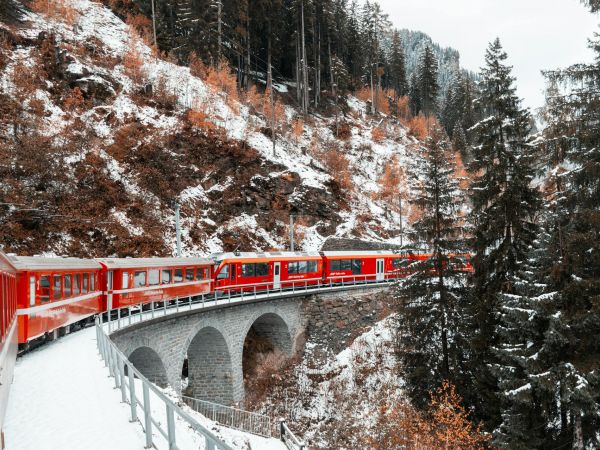 Canadá Invernal en tren